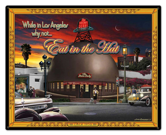 Brown Derby Vintage Sign