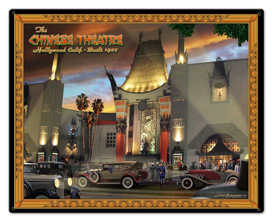 Chinese Theatre Vintage Sign