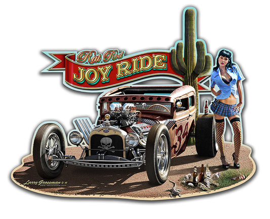 Rat Rod Joy Ride Mild Vintage Sign