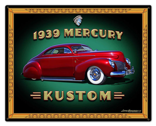 1939 Merc Kustom Frame Vintage Sign