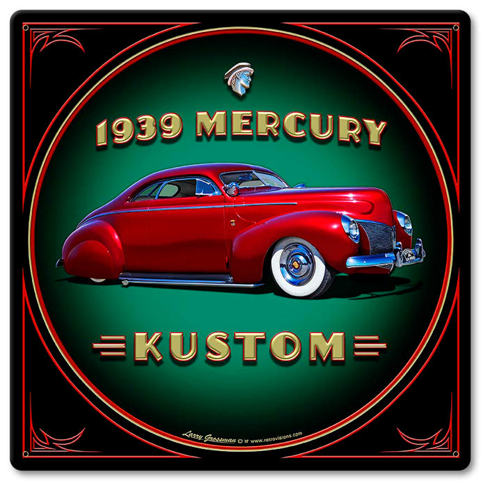 1939 Merc Kustom Vintage Sign