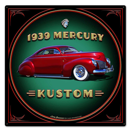 1939 Merc Kustom Vintage Sign