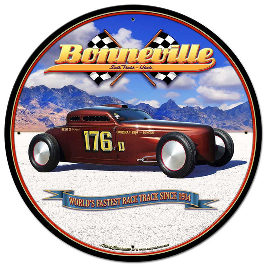Bonneville Speed Coupe Vintage Sign
