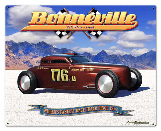 Bonneville Speed Coupe Vintage Sign