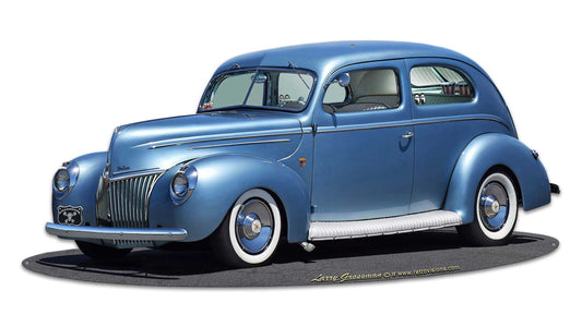 1939 Rod Sedan Rt 66 Vintage Sign