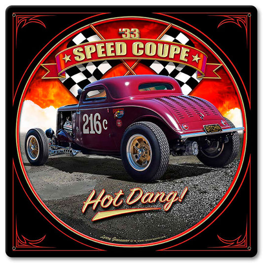 1933 Speed Coupe Vintage Sign