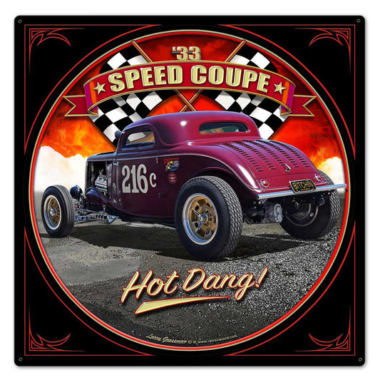 1933 Speed Coupe Vintage Sign
