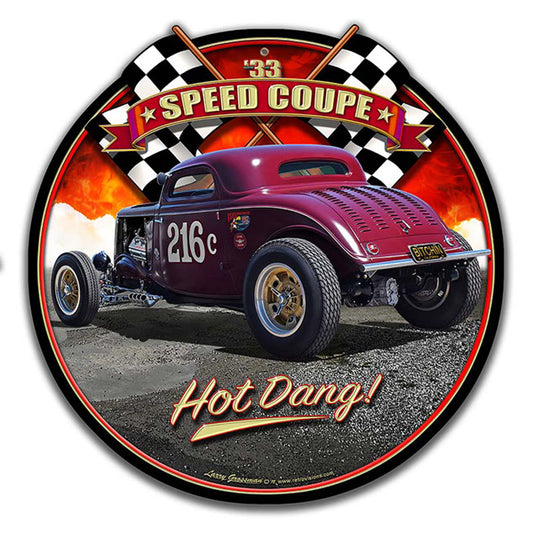 1933 Speed Coupe Plasma Vintage Sign