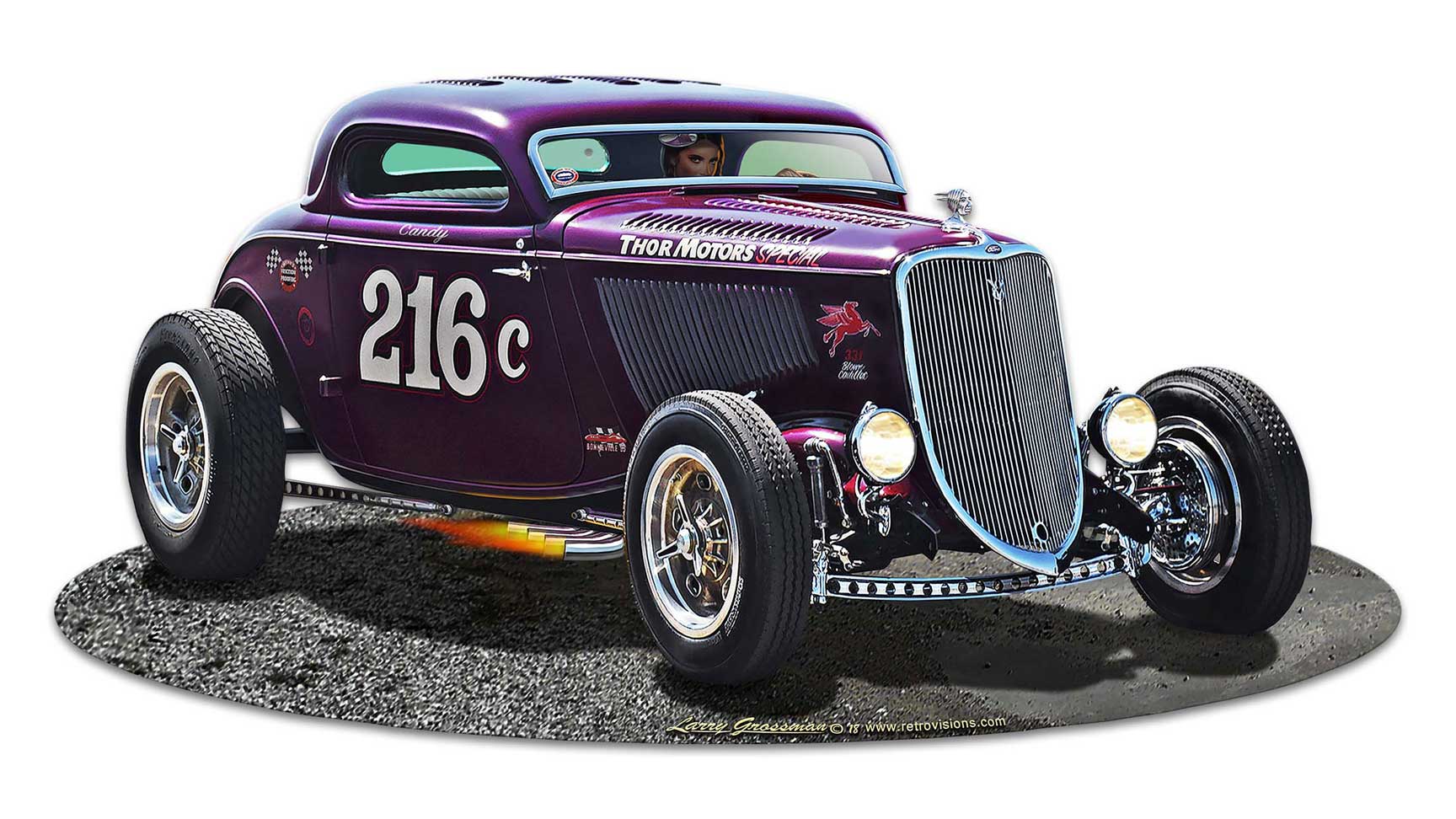 1933 Speed Coupe Vintage Sign