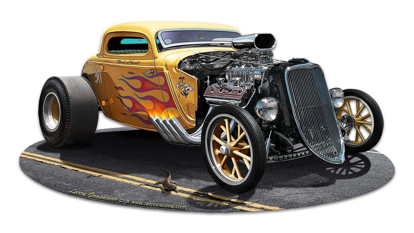 1933 Blown Coupe Vintage Sign