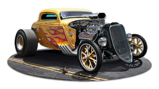 1933 Blown Coupe Vintage Sign