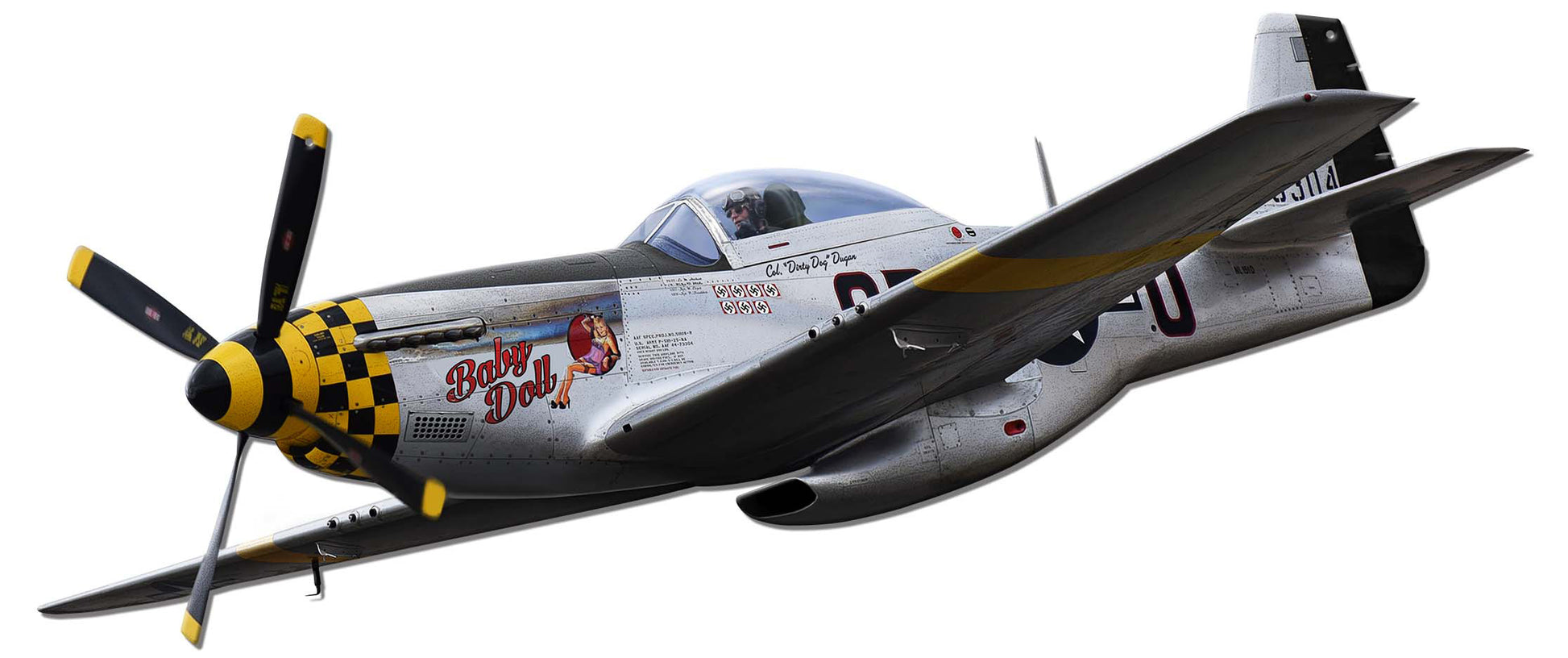 P-51 Mustang Vintage Sign