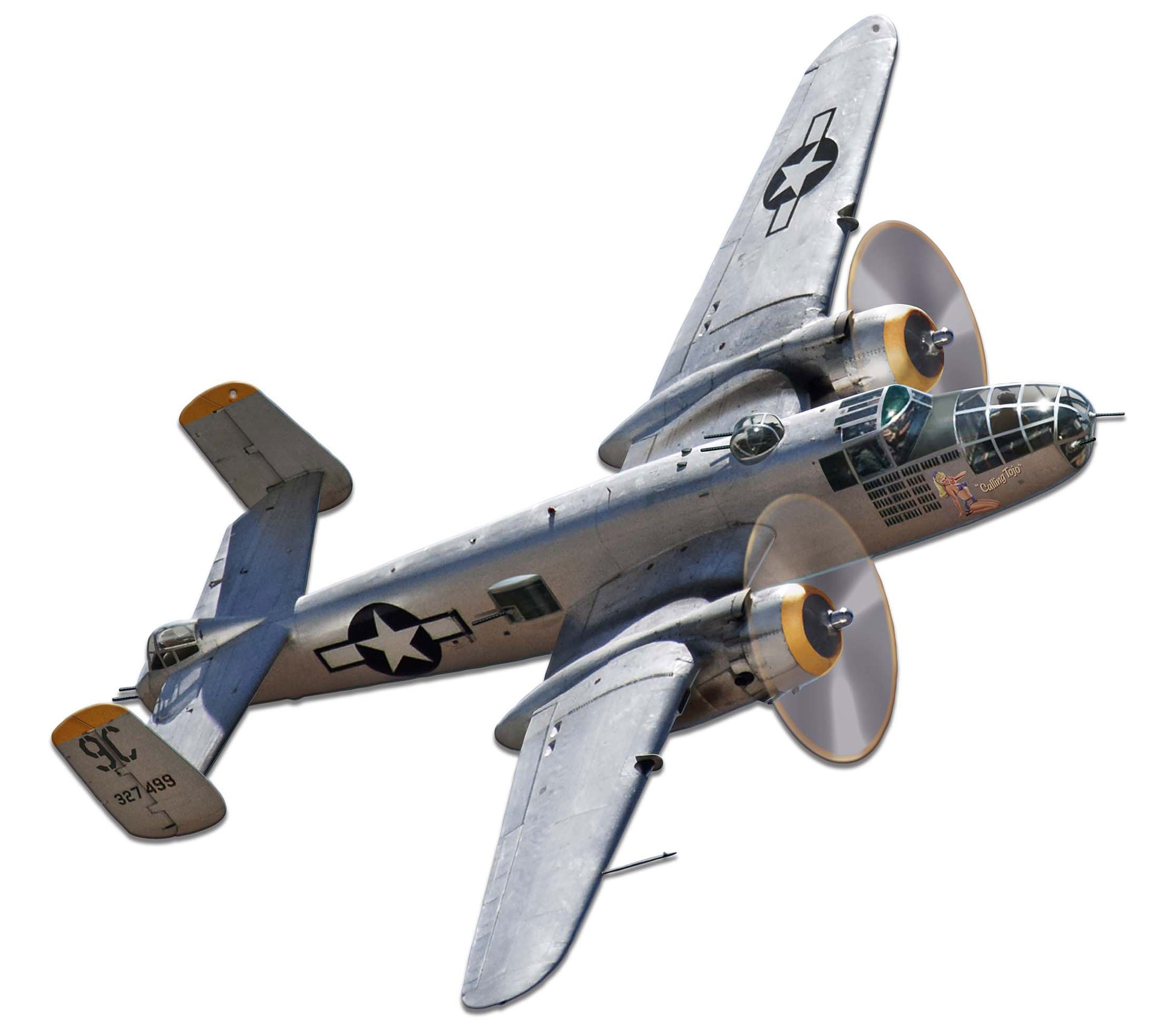 B-25 Mitchell Bomber Vintage Sign