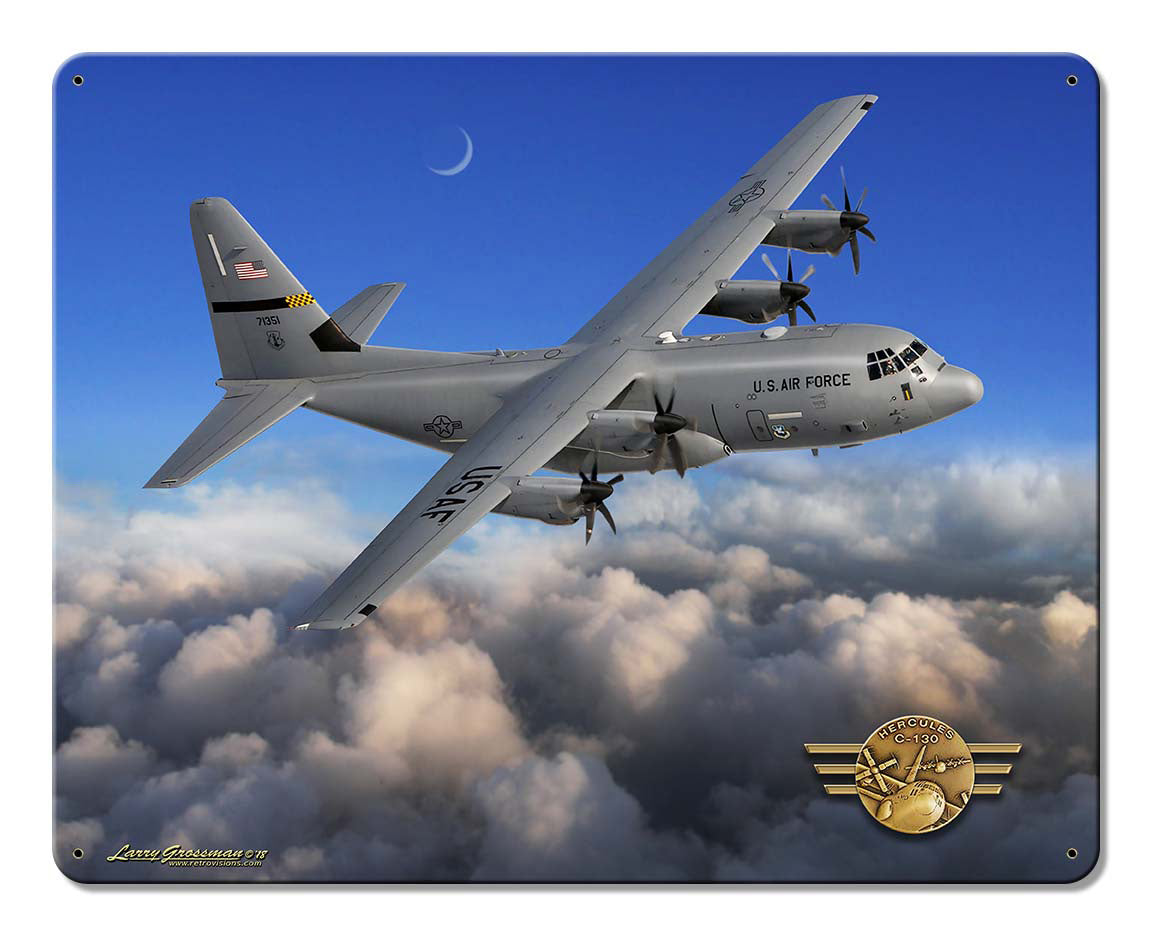 C-130 Hercules Vintage Sign