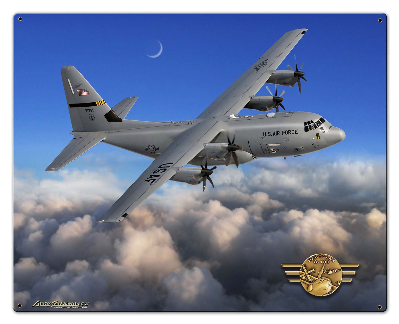 C-130 Hercules Vintage Sign