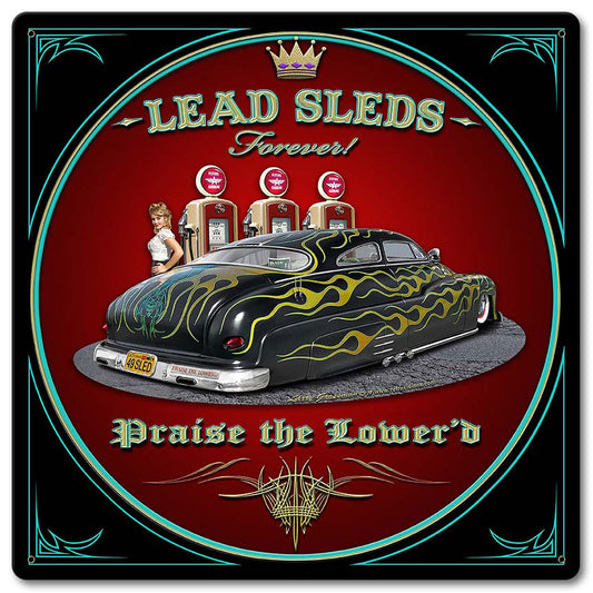 Led Sled Forever Vintage Sign