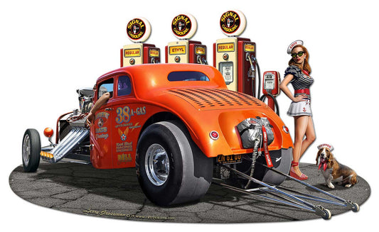 1933 Willys Filler-up Vintage Sign