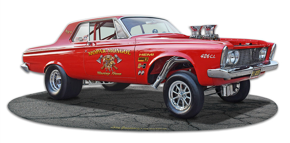 1963 Plymouth Gasser Vintage Sign