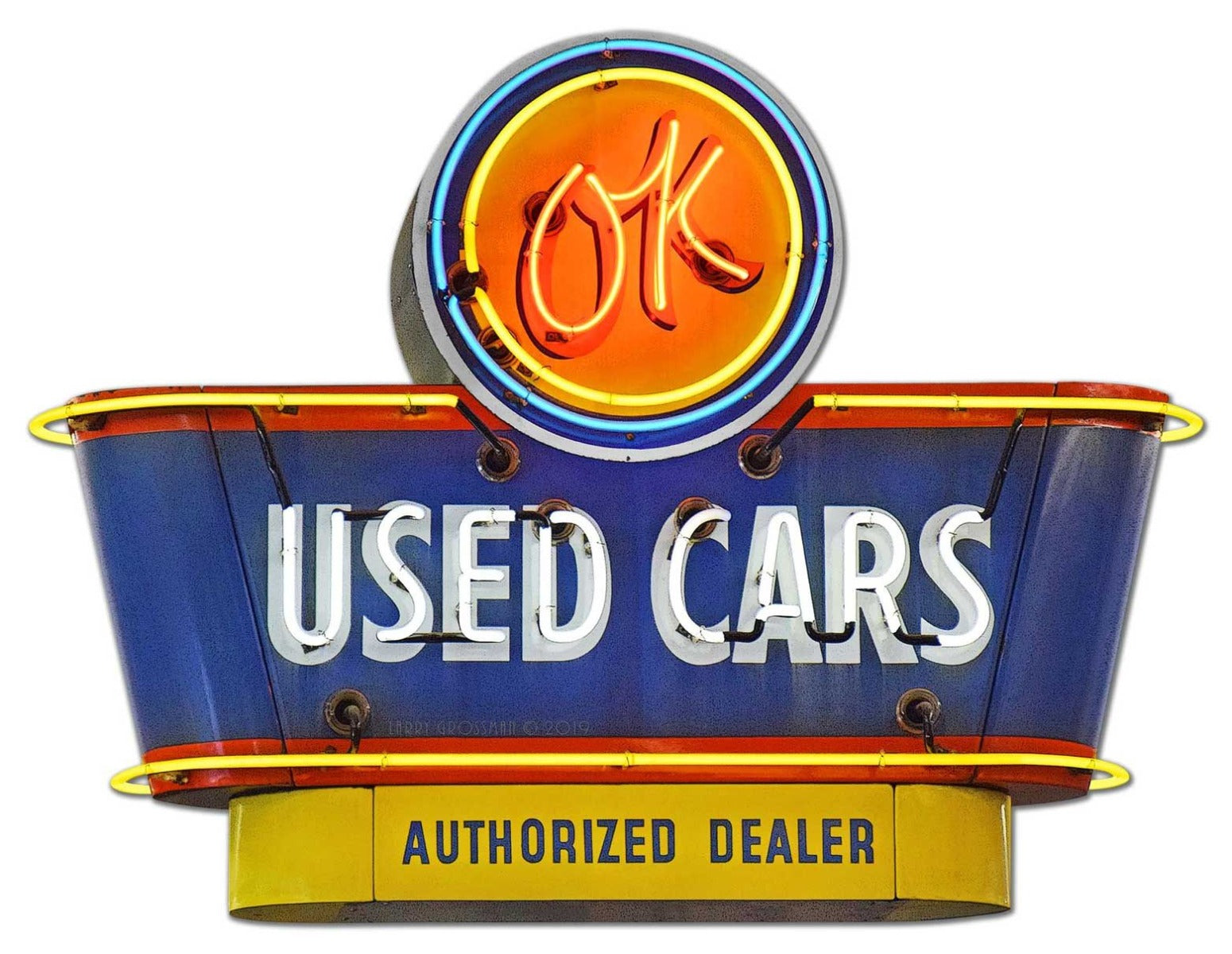 1950's OK Used Cars Vintage Sign