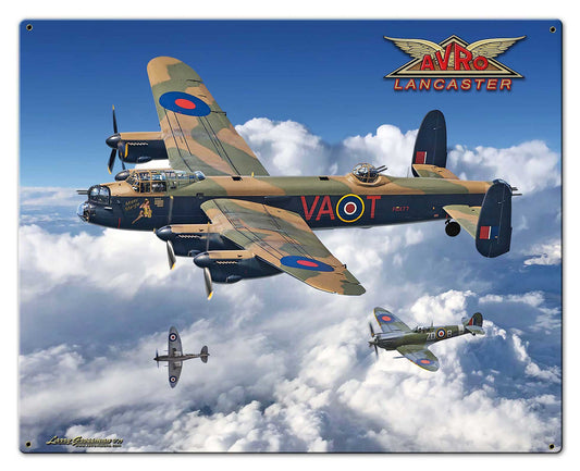 Avro Lancaster Bomber Vintage Sign