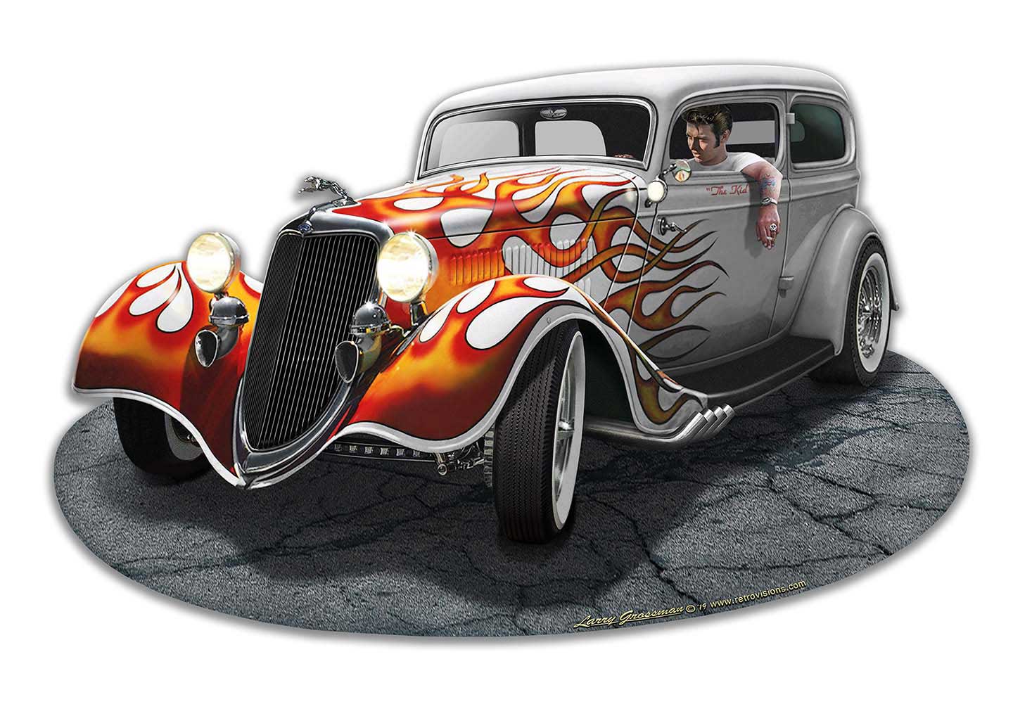 1934 Rod Sedan Vintage Sign