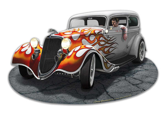 1934 Rod Sedan Vintage Sign