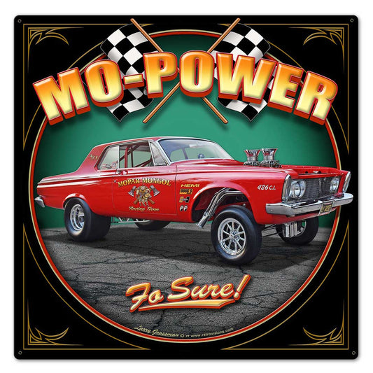 1963 PLYMOUTH GASSER Vintage Sign