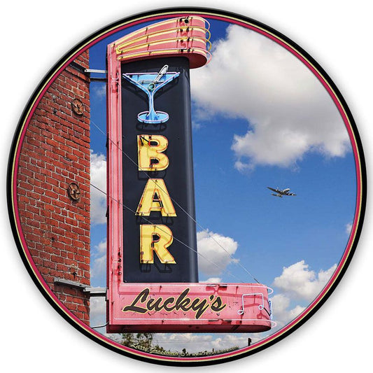 Lucky's Bar Vintage Sign