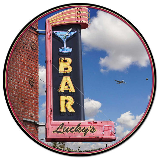 Lucky's Bar Vintage Sign