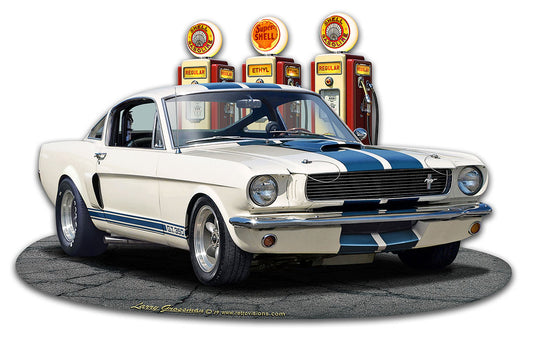 1965 Mustang GT 350 WG Vintage Sign