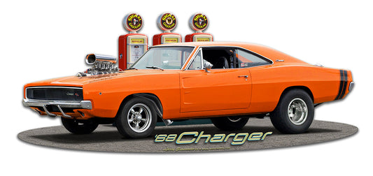 1968 Blown Charger Vintage Sign