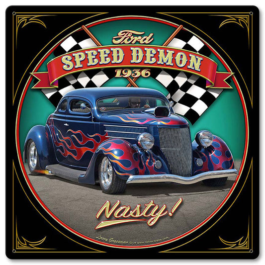 1936 Blown Coupe Vintage Sign