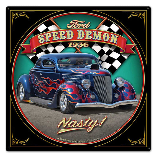 1936 Blown Coupe Vintage Sign