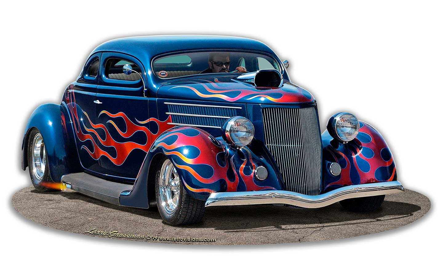 1936 Blown Coupe cut-out Vintage Sign
