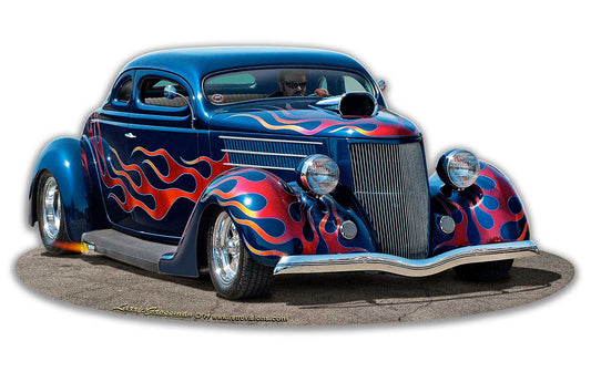1936 Blown Coupe cut-out Vintage Sign