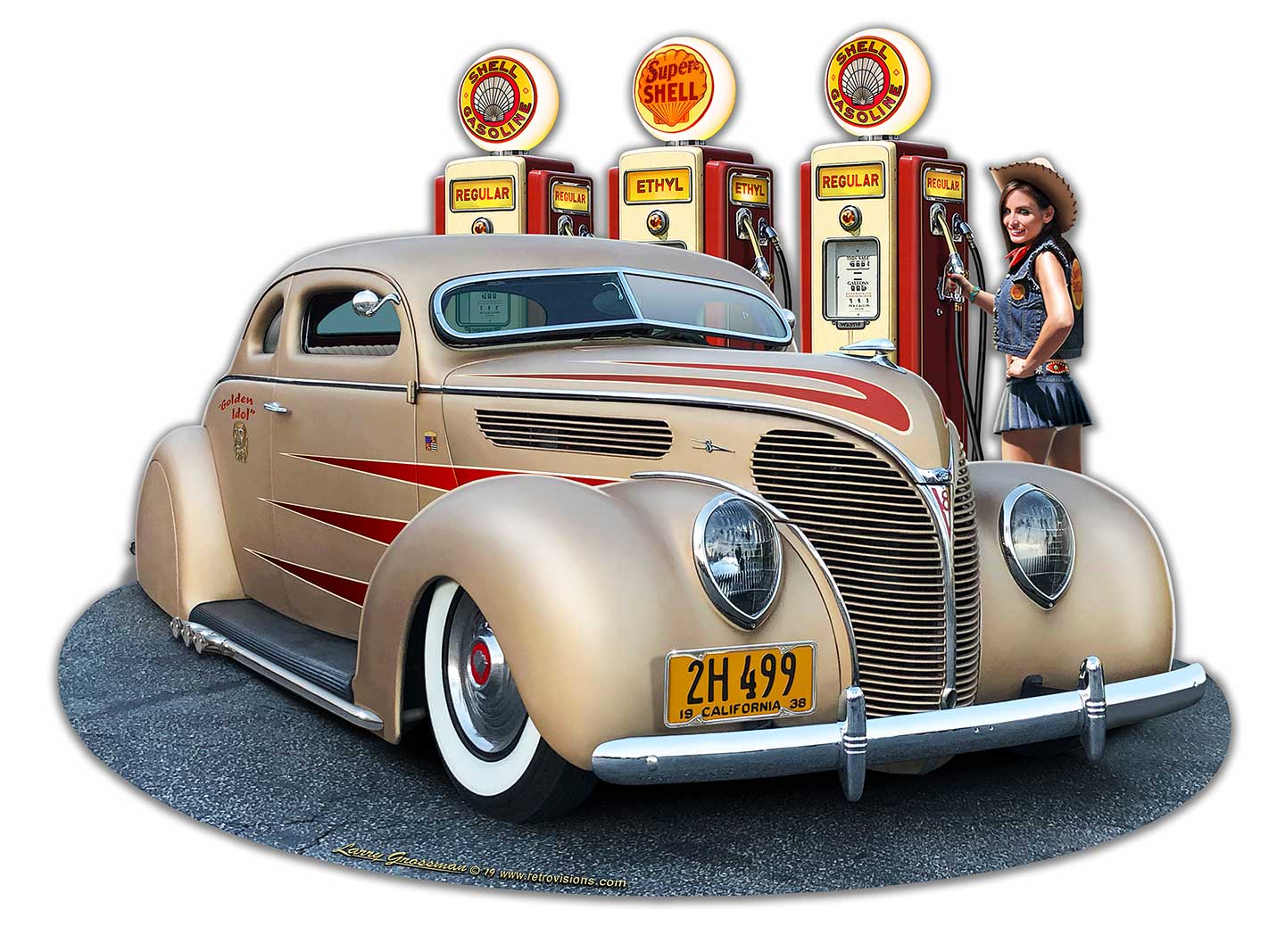 1938 Ford Kustom Vintage Sign