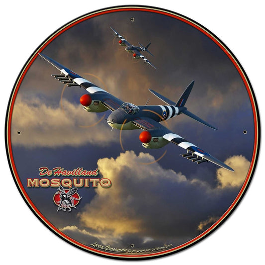 Mosquito WWII Airplane 28in Round