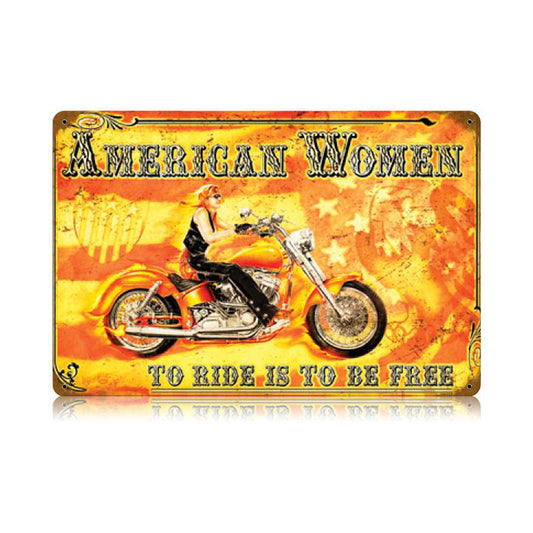 American Women Vintage Sign