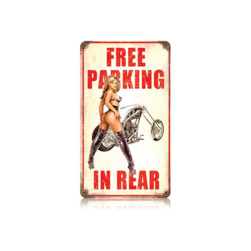 Free Parking Vintage Sign