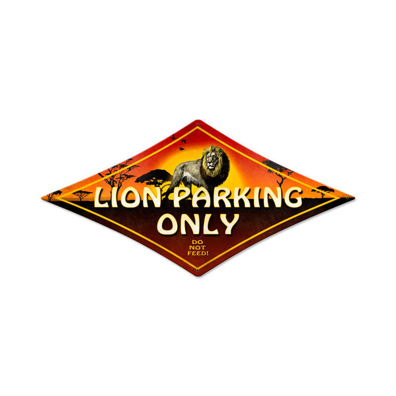 Lion Parking Vintage Sign