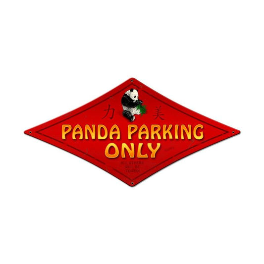 Panda Parking Vintage Sign