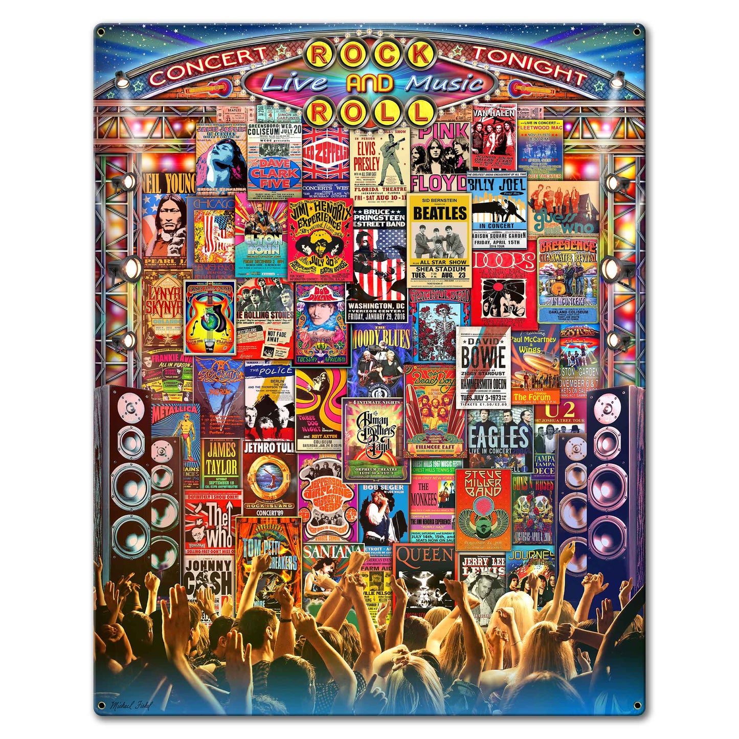 Concert Tonight 24 X 30 vintage metal sign