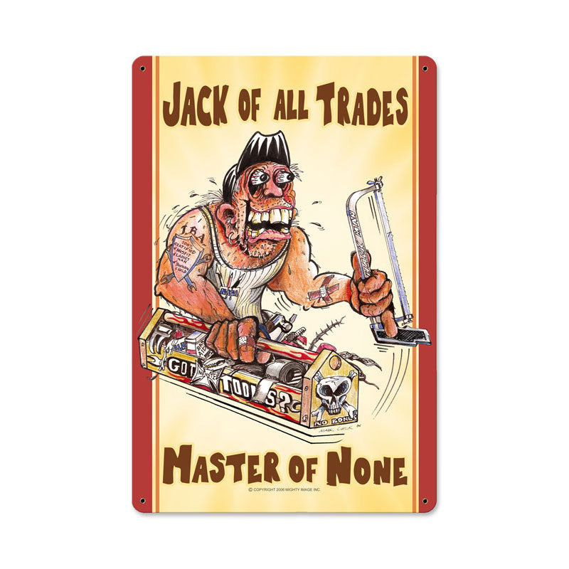 Jack Of All Trades Vintage Sign