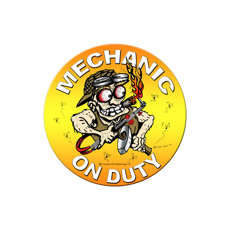 Mechanic On Duty Vintage Sign