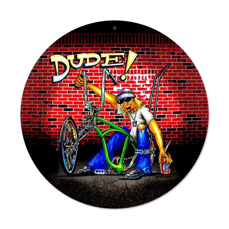 Dude Bike Vintage Sign