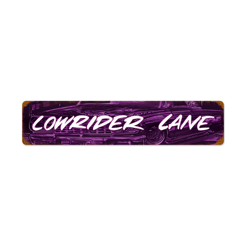 Lowrider Ln Vintage Sign