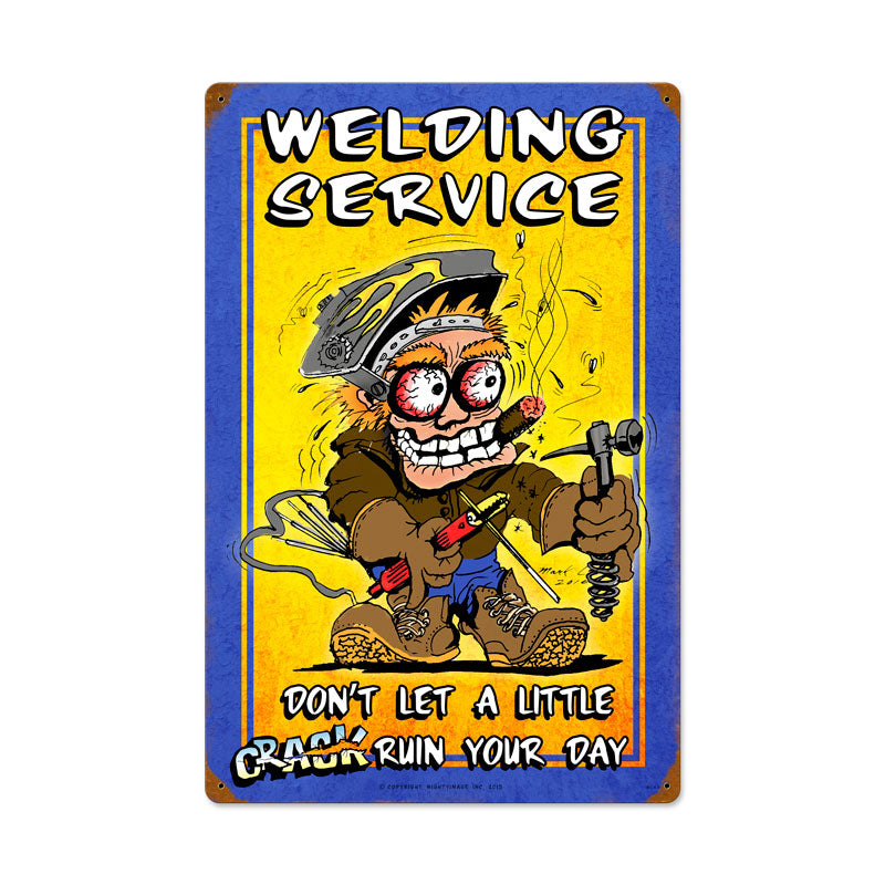 Welding Service Vintage Sign