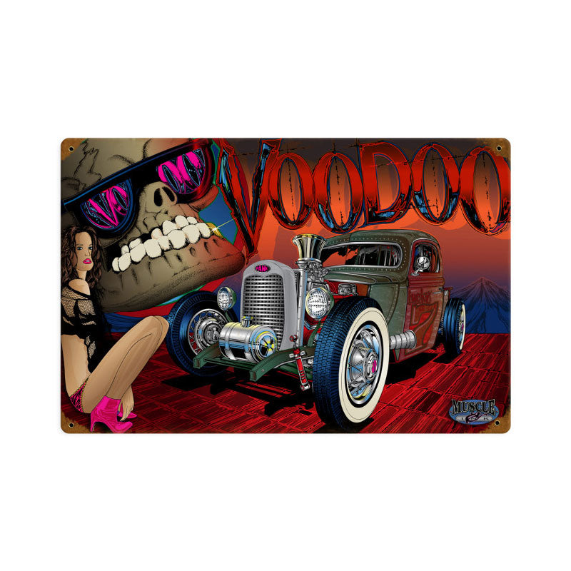 Rat Rod Voodoo Vintage Sign