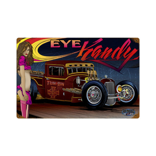 Rat Rod Eye Kandy Vintage Sign