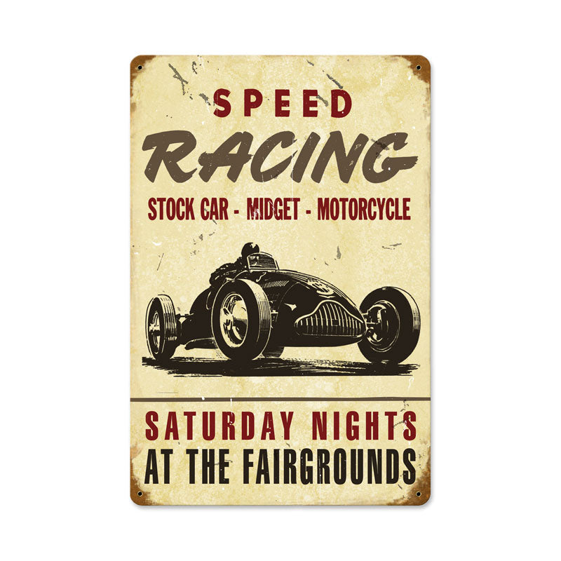 Speed Racing Vintage Sign